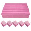 80/80 Grit Nail Buffers (50 Pack), Mini Nail Buffer Block Nail Files for Acrylic Nails and Natural Nails, Coarse Nail Buffer Blocks Bulk Buffing for Nail Buff Professional Manicure File Set Pink view 1