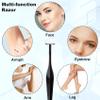 PAGOW 24pcs Eyebrow Razor, T-Shape Facial Razors for Women & Men, Eyebrow Shaper and Shaver with Protective Cover, Eyebrow Trimmer Kit for Face and Eye Brow (Black) view 3