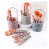 AQINMINA Sparkling Diamond Makeup Brush Set Professional, 8 Full-featured Makeup Brushes With Shiny Diamond Holder, Travel Makeup Brush Set(Pink) view 3