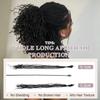 Originea 8-18 Inch 0.1 and 0.2 0.4 Thickness Curly Tips Interlocked sister Locs 100% Real Human Hair Micro loc Extensions Permanent Dreadlock Extensions (1B# 0.1cm, 12 Inch 70 Strands) view 3