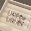 Handmade Nail Wearing Butterfly Diamond Wave Dot Long Short Ladder Nail Art(XS) view 1