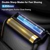 Foil Shaver for Men Cordless Electric Razor Rechargeable Beard Sideburn Trimmer Shavers Twin Blade Multifunction Grooming Razor view 2