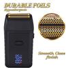 Foil Shaver for Men Cordless Electric Razor Rechargeable Beard Sideburn Trimmer Shavers Twin Blade Multifunction Grooming Razor view 3