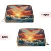 DRTGEDS Ocean Sunset Scenery Toiletry Bag For Men, Portable Travel Toiletry Organizer Bag,Shaving Bag,Little Pouch view 3