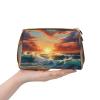 DRTGEDS Ocean Sunset Scenery Toiletry Bag For Men, Portable Travel Toiletry Organizer Bag,Shaving Bag,Little Pouch view 4