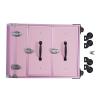 Aluminum Rolling Makeup Train Case, Portable Makeup Organizer Professional Cosmetic Trolley Large Storage Travel Beauty Luggage Trolley Salon Cosmetic Lockable w/4 Removable Wheels & 2 Sliding Drawers view 4