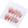 Snake Hand Worn Nail Gradient Powder, 3D Detachable Almond Nail Art, Reusable Fake Nails(S) view 1