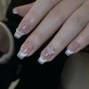 Handmade Phototherapy Wearing Nail Butterfly Cat Eye Nail Patch Reusable False Nails(Long pink,S) view 2