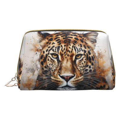 DRTGEDS Leopard Print Toiletry Bag For Men, Portable Travel Toiletry Organizer Bag,Shaving Bag,Little Pouch