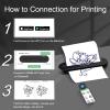YILONG Bluetooth Tattoo Stencil Printer, Tattoo Thermal Machine with 15 Pcs Tattoo Transfer Paper, Portable Tattoo Transfer Copier Machine for Tattoo Artists and Beginners, ATS886L view 3