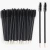 100Pcs Disposable Mascara Wands Spoolie Brush Double-Ended Dual Mascara Brush Spoolie Lip Brush Makeup Grooming Tool (Nylon Black,100) view 1