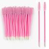 100Pcs Disposable Mascara Wands Spoolie Brush Double-Ended Dual Mascara Brush Spoolie Lip Brush Makeup Grooming Tool (Nylon Light Pink,100) view 1