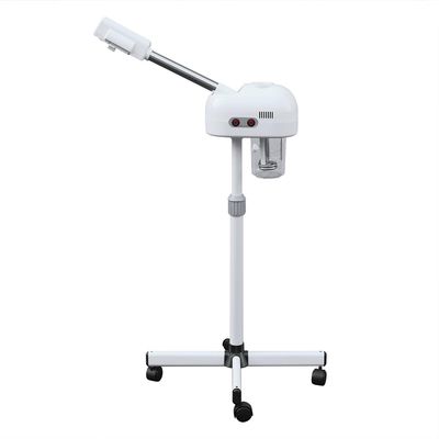 800W Beauty Sprayer, Electric Facal Steamer, 360 Rotating Nozzle & Universal Wheel, Height Adjustable, for Home, Hair Salon, Private Care (White)