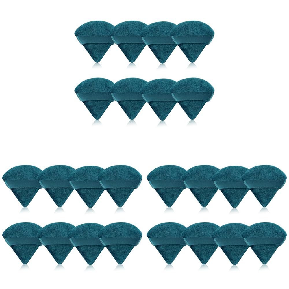 8 Pieces Triangle Powder Puff Face Soft Triangle Makeup Puff Velour Cosmetic Foundation Blender Sponge Beauty Makeup Tools (Pack of 3)