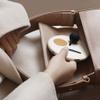 4.5-inch Mirror Holding Portable Mirror Rechargeable Portable LED Fill Light Mirror with Light Makeup Makeup Mirror Small Folding view 4