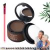 Maycheer Hair Shadow Powder - Magic Root Cover Up, 30 Colors Grey Hair Coverage Touch Up with Mirror and Cushion (#20 Burnt Brown) view 1