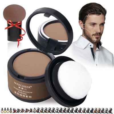 DENGWANG Waver loo Magic Root Cover Up, Waberlo Magic Root Cover Up, 30 Colors Hairline Contouring Shadow Powder with Mirror and Cushion, Can be Used on Hairline, Beard, Eyebrows (#26 Light mocha)