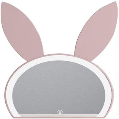 19.7-inch Makeup Mirror Cute Dressing Mirror Desktop PrincesMirror with Led Light Large Size Many ColorAre Available