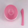 3 Sets Plastic Facial Mask Mixing Bowl with Plastic Spatula and Lid Facemask Bowl Mud Mask Mixing Bowl DIY Skin Care Mixing Tool Kit for Lady Women Home Beauty Salon Use, Pink view 2