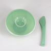 lasenersm 3 Sets Plastic Facial Mask Mixing Bowl with Plastic Spatula and Lid Facemask Bowl Mud Mask Mixing Bowl DIY Skin Care Mixing Tool Kit for Lady Women Home Beauty Salon Use, Green view 2