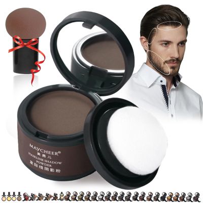 DENGWANG Waver loo Magic Root Cover Up, Waberlo Magic Root Cover Up, 30 Colors Hairline Contouring Shadow Powder with Mirror and Cushion, Can be Used on Hairline, Beard, Eyebrows (#15 Sickle-Purple)