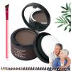 Maycheer Hair Shadow Powder - Magic Root Cover Up, 30 Colors Grey Hair Coverage Touch Up with Mirror and Cushion (#15 Sickle-Purple) view 1