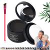 DENGWANG Maycheer Hairline Shadow Powder, Maycheer Hair Shadow, Magic Root Cover Up, 30 Colors Grey Hair Coverage Touch Up, Hair Powder for Gray Hair Coverage with Mirror and Cushion (#5 Hey black) view 1