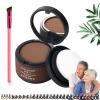 Maycheer Hairline Shadow Powder, Maycheer Hair Shadow, Magic Root Cover Up, 30 Colors Grey Hair Coverage Touch Up, Hair Powder for Gray Hair Coverage with Mirror and Cushion (#25 Rusty brown) view 1