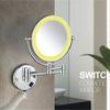 8 inch Led Light Wall Mount Vanity Makeup 1X Magnifying Double Sided Shaving Cosmetic Double Folding Arms Adjustable Wall 214 view 2