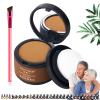 Maycheer Hairline Shadow Powder, Magic Root Cover Up, 30 Colors Grey Coverage Touch Up, Hair Powder for Gray Coverage With Mirror and Cushion (#12 Orange Yellow) view 1