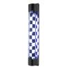 AngelcityCC Barber Pole Black White LED Light, 34 in Traditional Barber Shop Rotating Light Sign Light Box Rainproof Hairdressing Salon Wall Lamp view 2