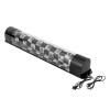 AngelcityCC Barber Pole Black White LED Light, 34 in Traditional Barber Shop Rotating Light Sign Light Box Rainproof Hairdressing Salon Wall Lamp view 4