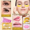30 Pairs 24K Gold Eye Masks & Lip Masks, Crystal Collagen Gel Under Eye Patches for Puffiness and Dark Circles, Hangover Kit, Bulk Gifts, Party Favors Adults, Bachelorette Party Accessories, Skincare view 2