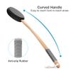 AmazerBath Black Lotion Applicator for Back and 6 PCS White Lotion Applicator Replacement Pads, 4 Replaceable Pads with 1 Long Handled, Back Sunscreen Applicator for Kids, Elderly, Women view 4