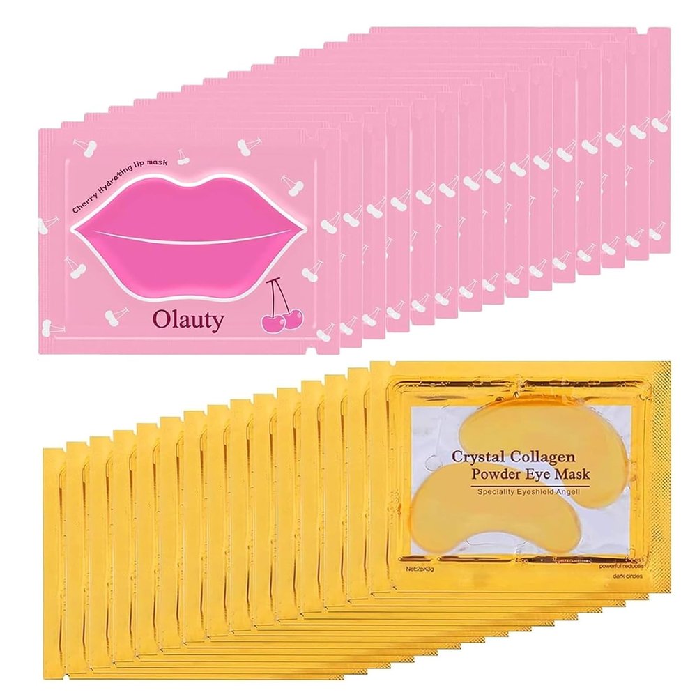 30 Pairs Lip Mask & Eye Mask,Under Eye Patches for Puffiness and Dark Circles, Chapstick Bulk,Valentines Day Gifts,Bulk Gifts for Women,Mini Gifts for Women, Party Favors Adults,Cheer Gifts,Mini Gifts