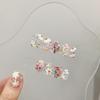 ZIIVIEVS Hand Drawn Flowers Nail Patches - Detachable Nail Art Stickers for a Unique and Stylish Look(L) view 1