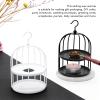 Culnflun Wax Seal Warmer Black Birdcage Style Hanging Hook Strong Metal Decorative Sealing Wax Furnace for DIY Crafts (White) view 4
