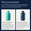 Flakes Anti Dandruff Shampoo and Conditioner Set for Men with Scalp Massager | Dry, Flaky, & Itchy Scalp Shampoo | Sulfate and Paraben Free | Hydrating Shampoo & Moisturizing Conditioner | 9 fl oz view 2