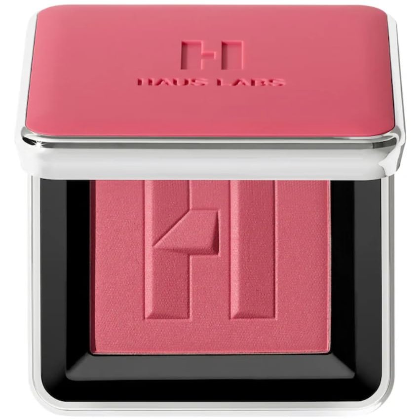 HAUS LABS BY LADY GAGA Color Fuse Blush Powder in Hibiscus Haze & ENTEL Blueberry Sheet Masque (BONUS)