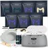Maxpearl Waxing Kit for Men with Silicone Liner, 7 Packs of Hard Wax Beads (1.53LB total) & Wax Accessories for All Over Use - Nose, Eyebrows, Face, Mustache, Underarms, Back, Chest, Legs and More view 1