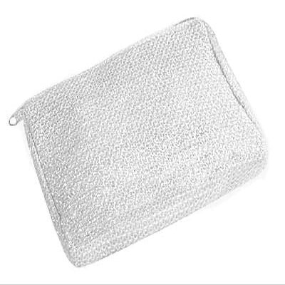 12-piece Shimmery Cosmetic Pouches - White - BG-9189WT