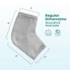 Moisturizing Heel Socks for Cracked Heel Treatment - Promifun 2 Pairs Moisturizer Socks - Heel Socks for Dry Cracked Feet - Cracked Heel Repair - Heel Socks for Women & Men (Gray) view 4