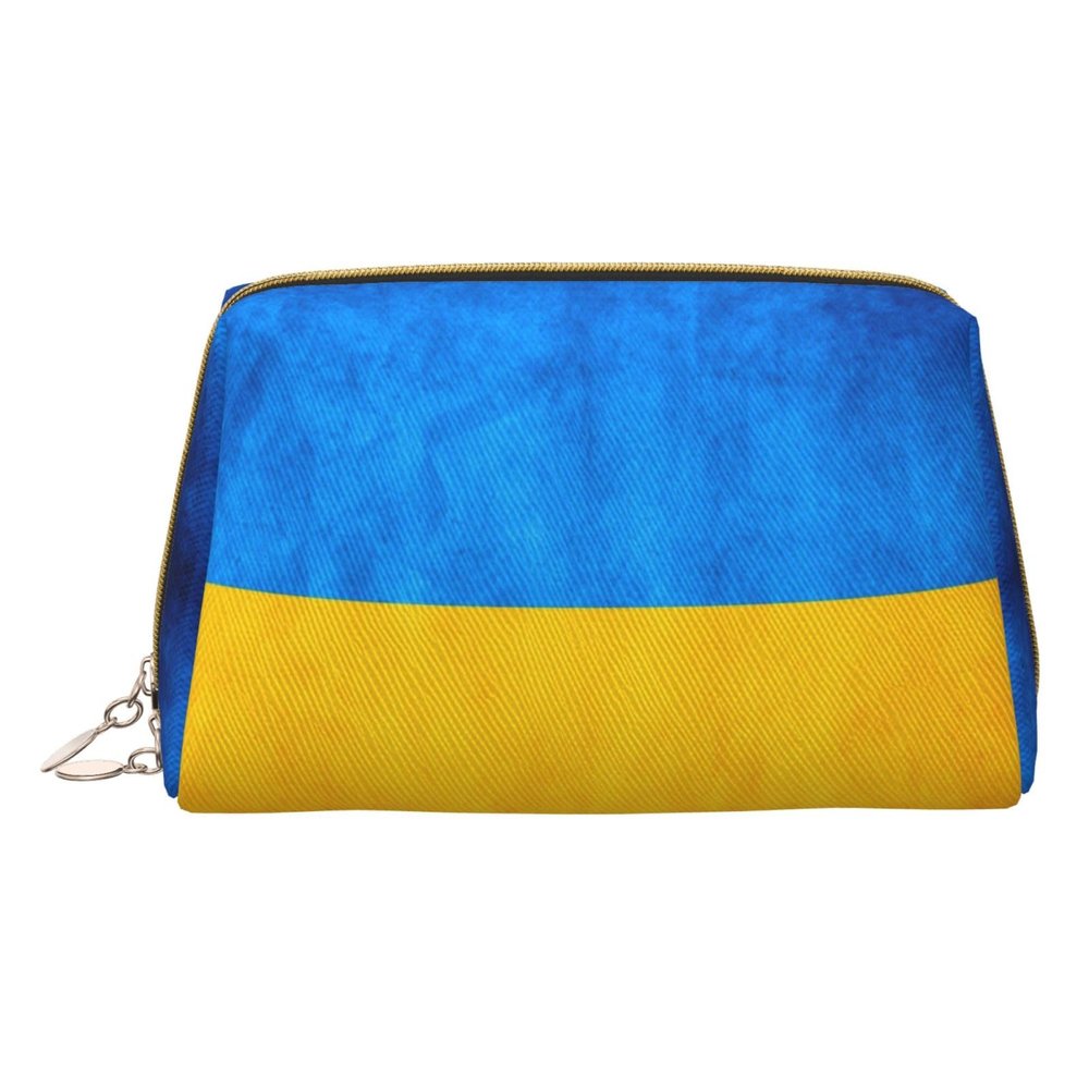 DRTGEDS Ukrainian Flag Toiletry Bag For Men, Portable Travel Toiletry Organizer Bag,Shaving Bag,Little Pouch