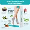 Moisturizing Heel Socks for Cracked Heel Treatment - Promifun 2 Pairs Moisturizer Socks - Heel Socks for Dry Cracked Feet - Cracked Heel Repair - Heel Socks for Women & Men (Gray & Green) view 3