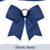 CEELGON 12 PCS Navy Blue Glitter Cheer Bows Large 8" Full Rhinestones Shiny Bow Elastic Hair Tie for Teens Girls Softball Competition Sports Cheerleaders (Navy Blue) view 4