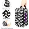 RIRIX Personalized Dance Gymnastics Makeup Bag for Girls, Travel Cosmetic Bag Make Up Bag Organizer Toiletry Bag Dance Accessories Dance Competition Must Haves Gift Gymnastics Chevron Heart view 3