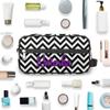 RIRIX Personalized Dance Gymnastics Makeup Bag for Girls, Travel Cosmetic Bag Make Up Bag Organizer Toiletry Bag Dance Accessories Dance Competition Must Haves Gift Gymnastics Chevron Heart view 4
