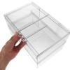 Alipis 2pcs Detachable Acrylic Cosmetic Organizer Drawer Stackable Makeup Storage Box for Bathroom Vanity Desktop Organizer for Cosmetics and Accessories view 4