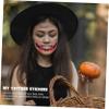 12 Sets Halloween Stickers Halloween Stickers Halloween Mouth Decals Halloween Fake Wounds Scar Body Stickers Clown Stickers Horror Face Stickers Temporary Sticker Make up (Red) view 4