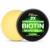 Beard Balm-2X Concentration Biotin -Styles, Growth, Strengthens & Softens Beards and Mustaches - Natural Beard Conditioner Wax with Organic Shea Butter, Argan & Jojoba Oils view 1